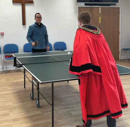 Local Southampton MP visits Bitterne church after major renovations